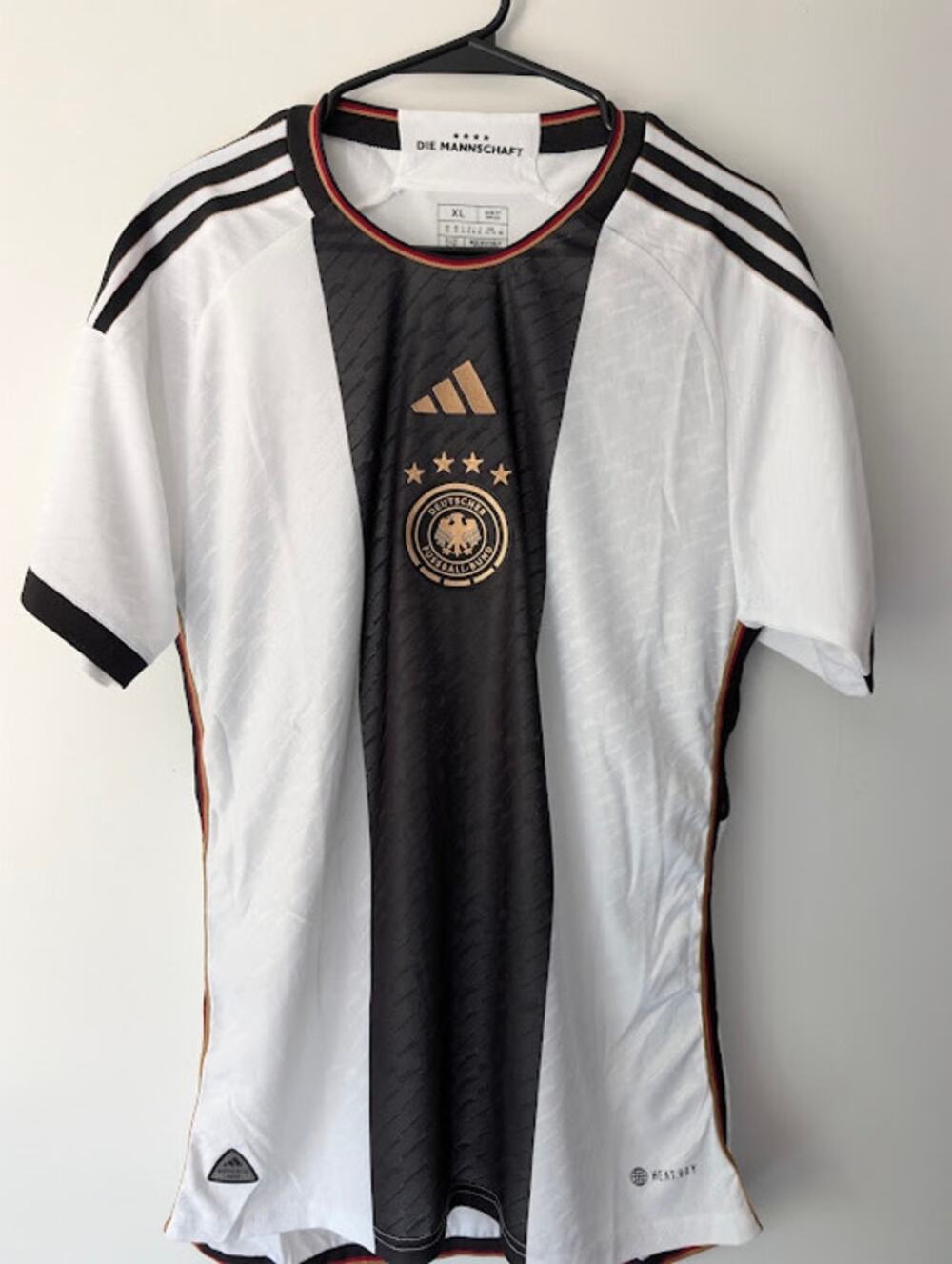 Germany 2022 Home Jersey Men's XL NWT Adidas HEAT.RDY Authentic Player Version